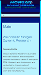Mobile Screenshot of morgandynamicresearch.com