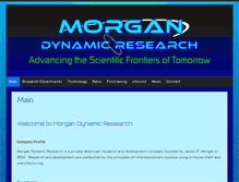Tablet Screenshot of morgandynamicresearch.com